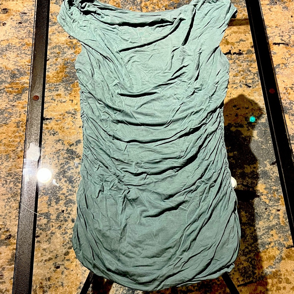 Fitted and Ruched Off-Shoulder Top